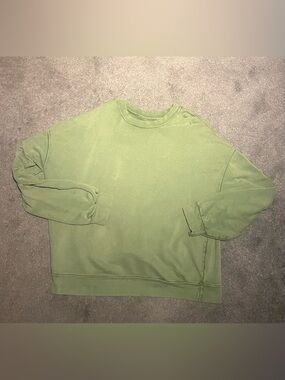 MNML oversized cropped crewneck - green XL